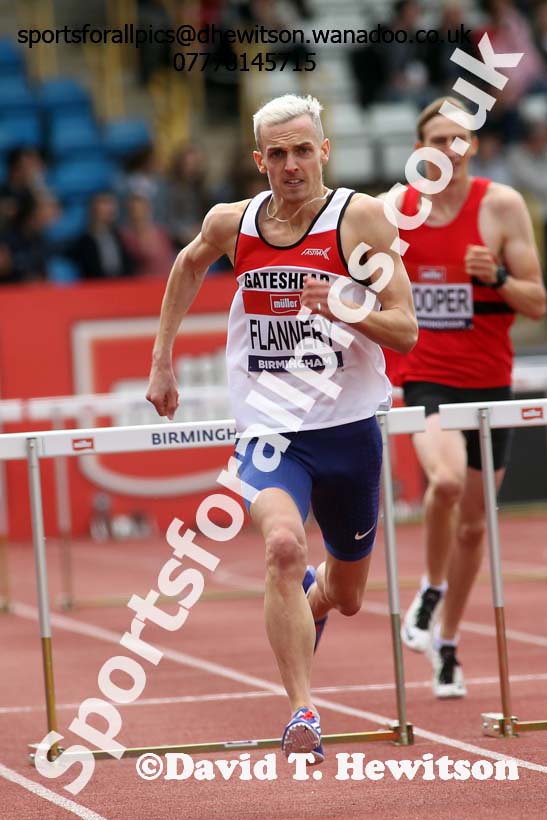 Mens 400 metres hurdles, British Championships, Birmingham. Photo: David T. Hewitson/Sports for All Pics